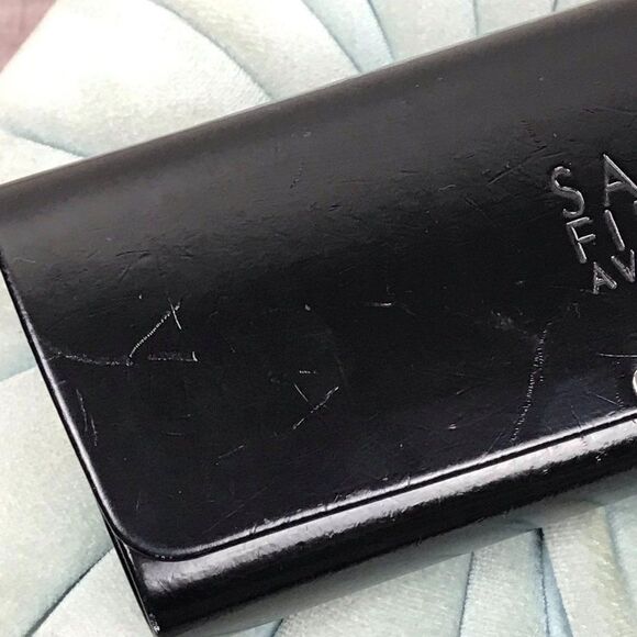 Vintage Black Saks Fifth Avenue Hard Shell Glasses Case - Picture 12 of 15